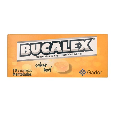 Bucalex10mg/3.5 mg Miel x10 caramelos mentolados Bucalex10mg/3.5 mg Miel x10 caramelos mentolados