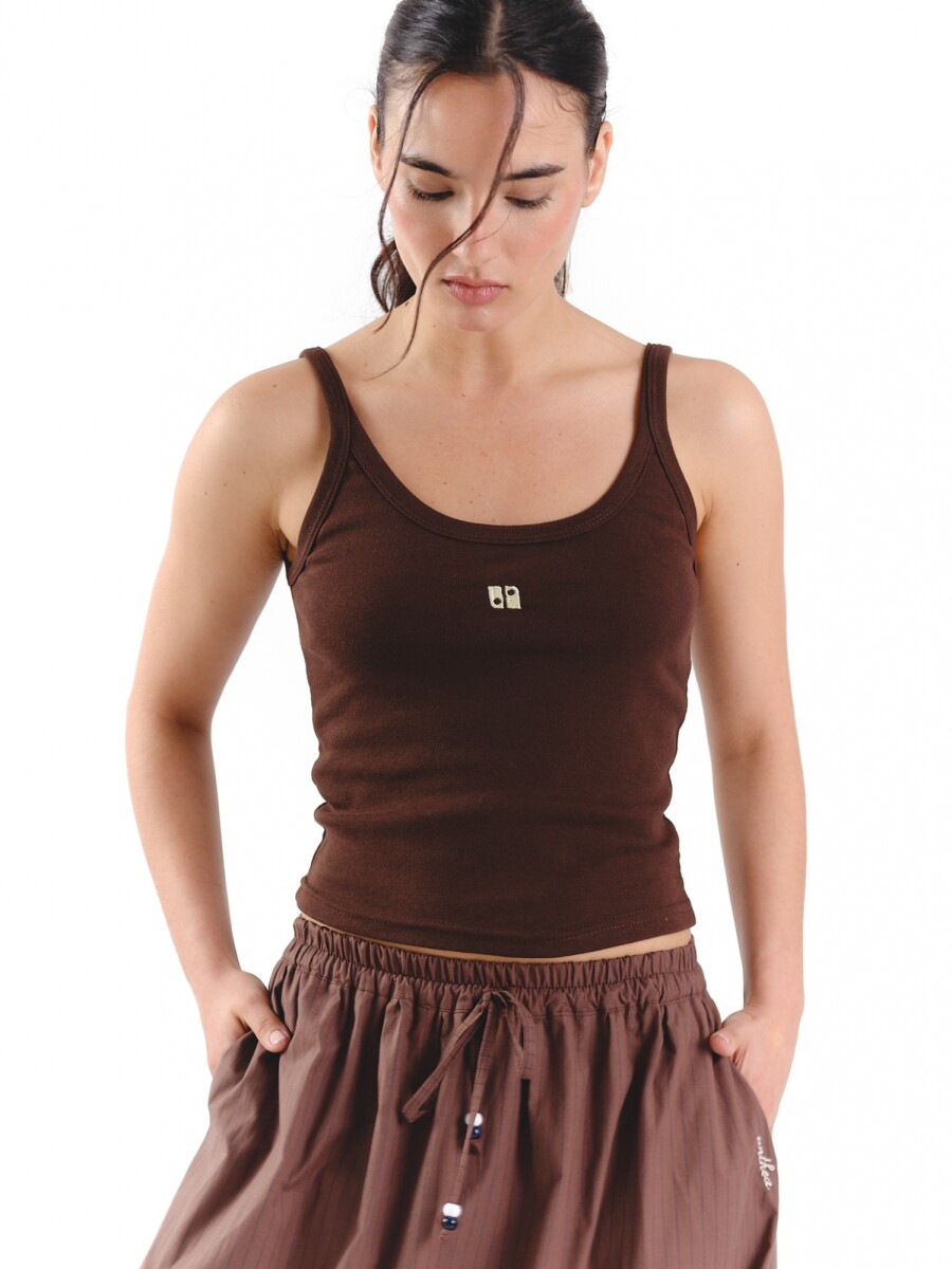Musculosa Lima - Chocolate 