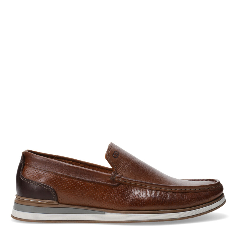 Zapato de Hombre Democrata ROM Gris / Marrón Tabaco