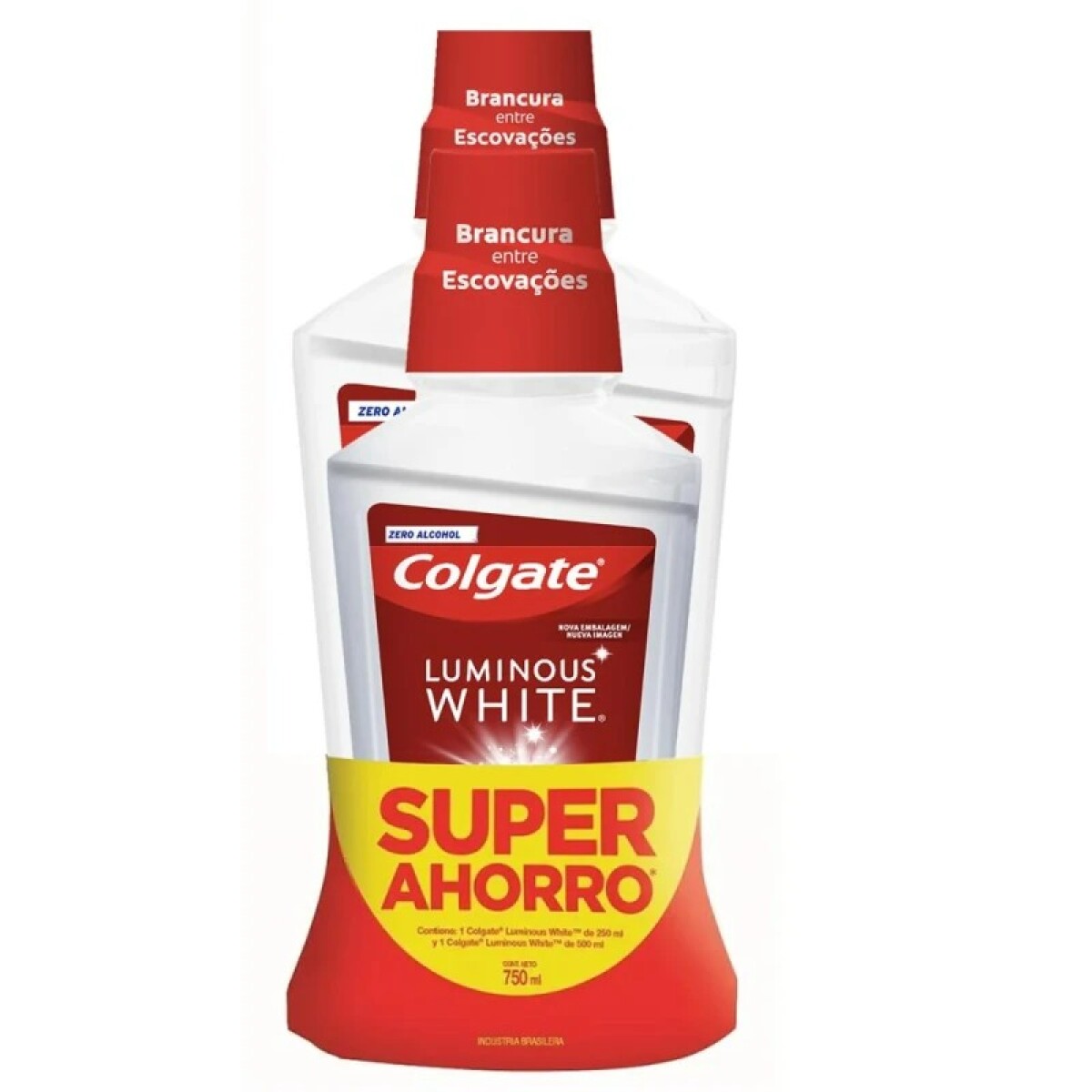 Plax 500 Ml Luminous White + 250 Ml ¿ Enjuague Bucal 