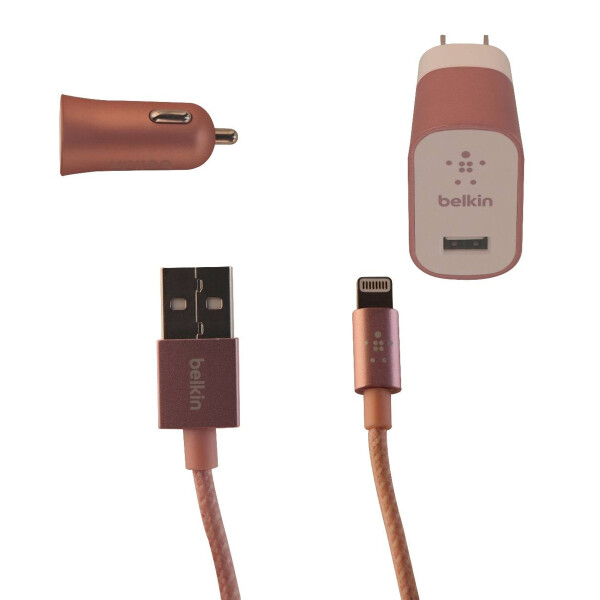 Cargador De Ular Belkin Kit Con Cable ROSADO