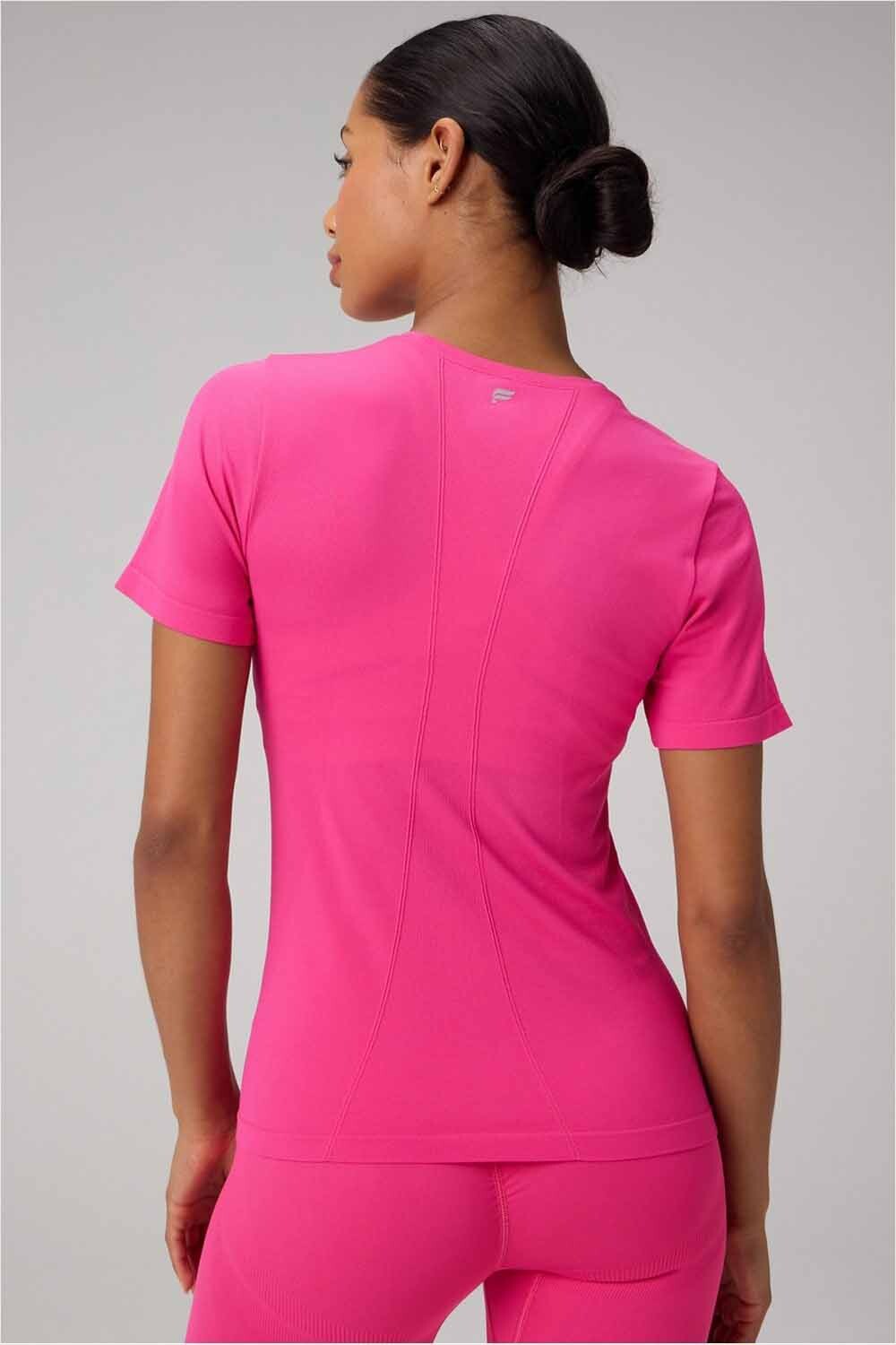 Top Feather Tech+ Short-Sleeve Mujer Pink Crush