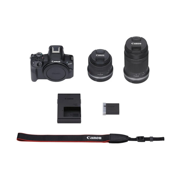 Cámara Canon R50 Lente 15-45mm + Lente 55-210mm CAMARA CANON R50 LENTE 15/45 + 55/210