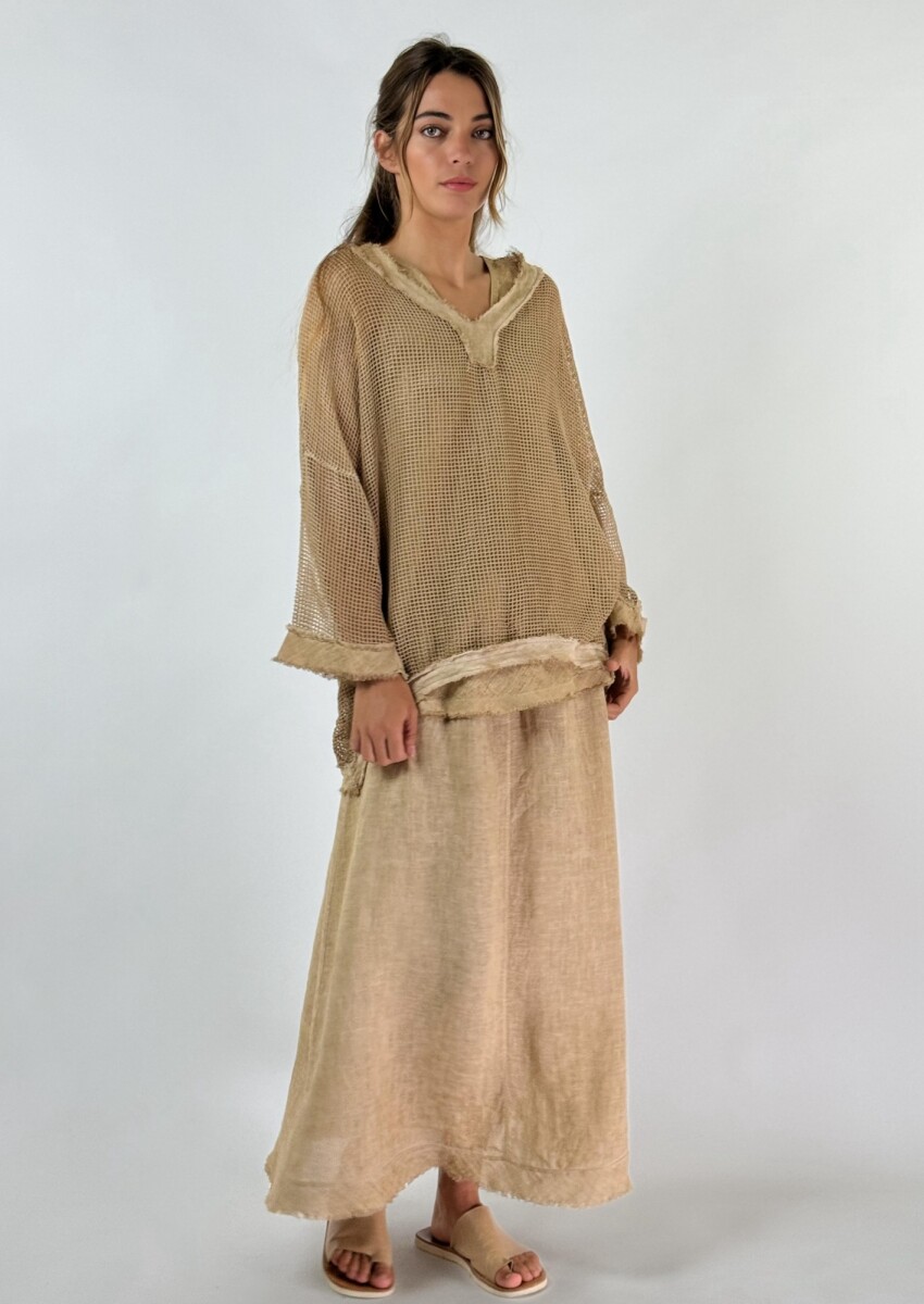 POLLERA AMAPOLA - CAMEL 