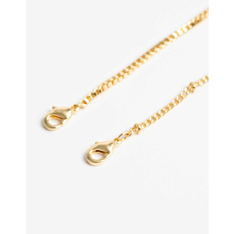 Set De Pulseras Con Cubic Zirconia Dorado