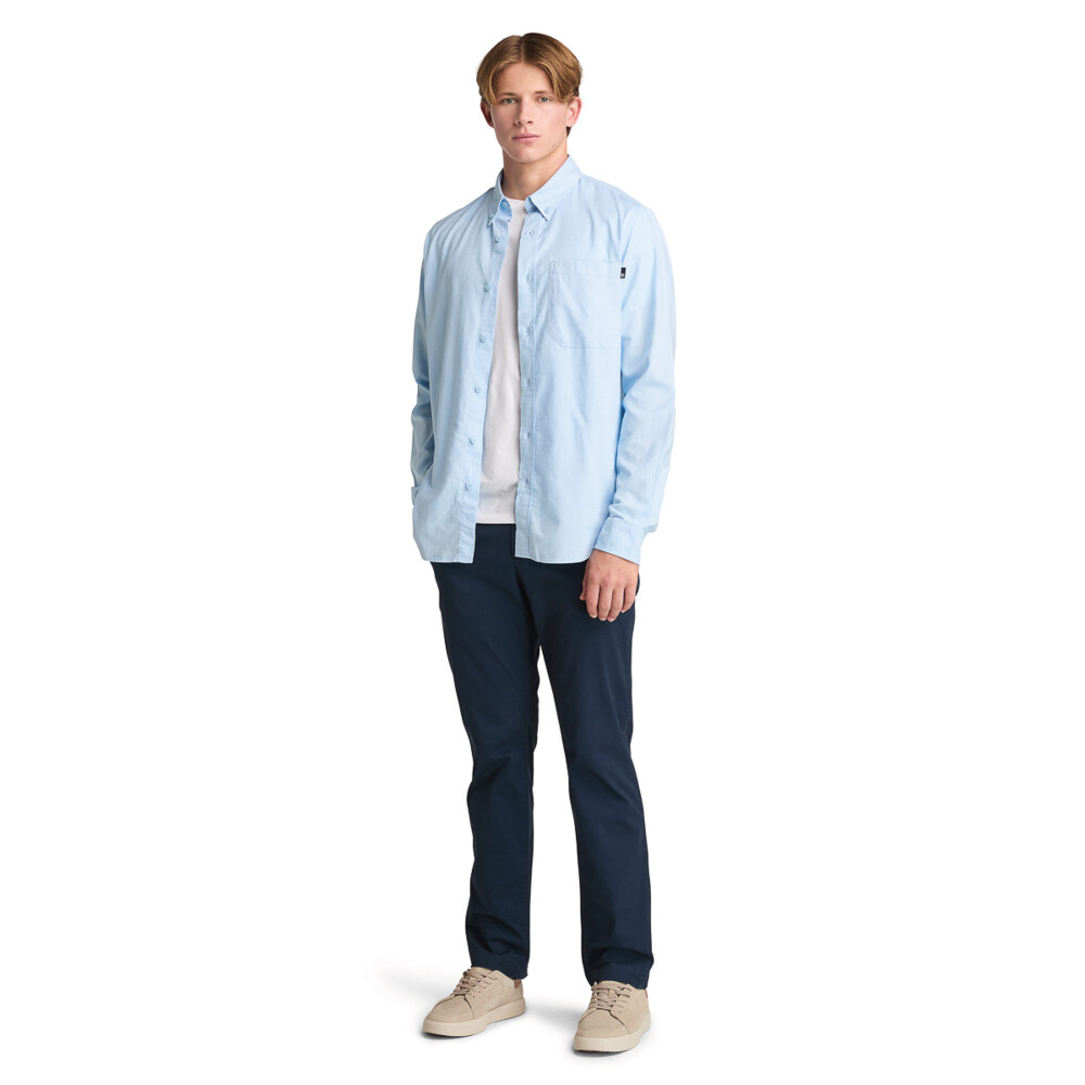 Camisa Oxford Manga Larga Hombre Skyway Yd