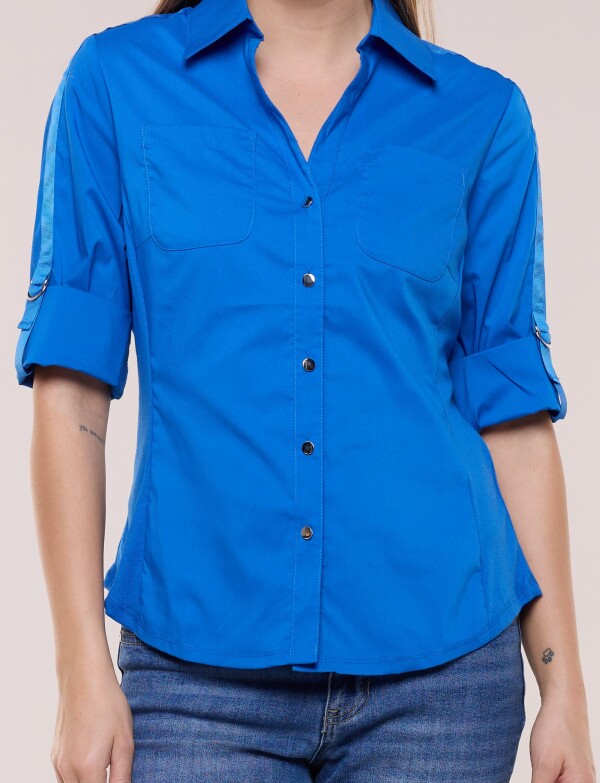 Camisa Algodon Con Laterales Elastizados ROYAL