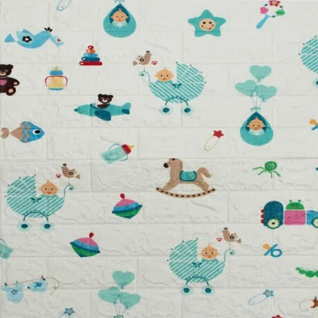 Set X10 Revestimiento Adhesivo Pared Madera Ladrillo Autos