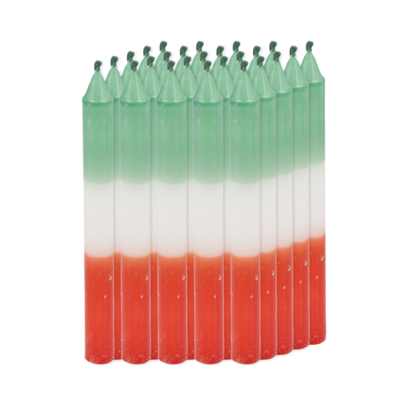 VELAS SUPER COMBINADA X25 Verde/rojo