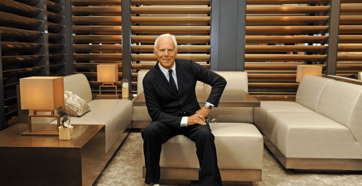 Giorgio Armani: la elegancia atemporal también en lentes de diseño