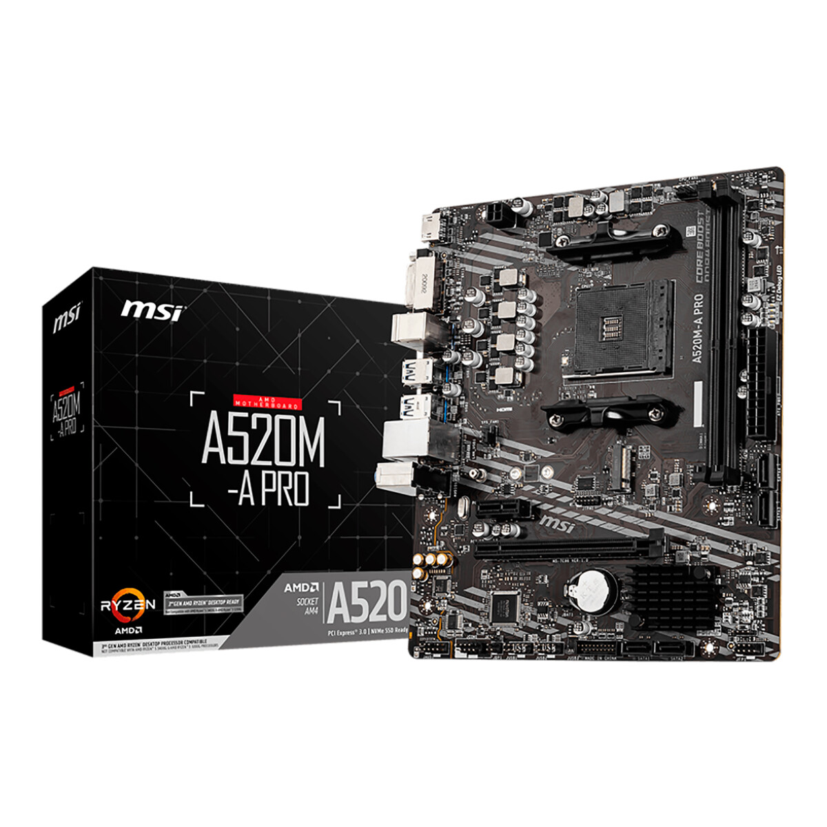 Tarjeta Madre Msi AMD AM4 Ddr4 4600mhz 