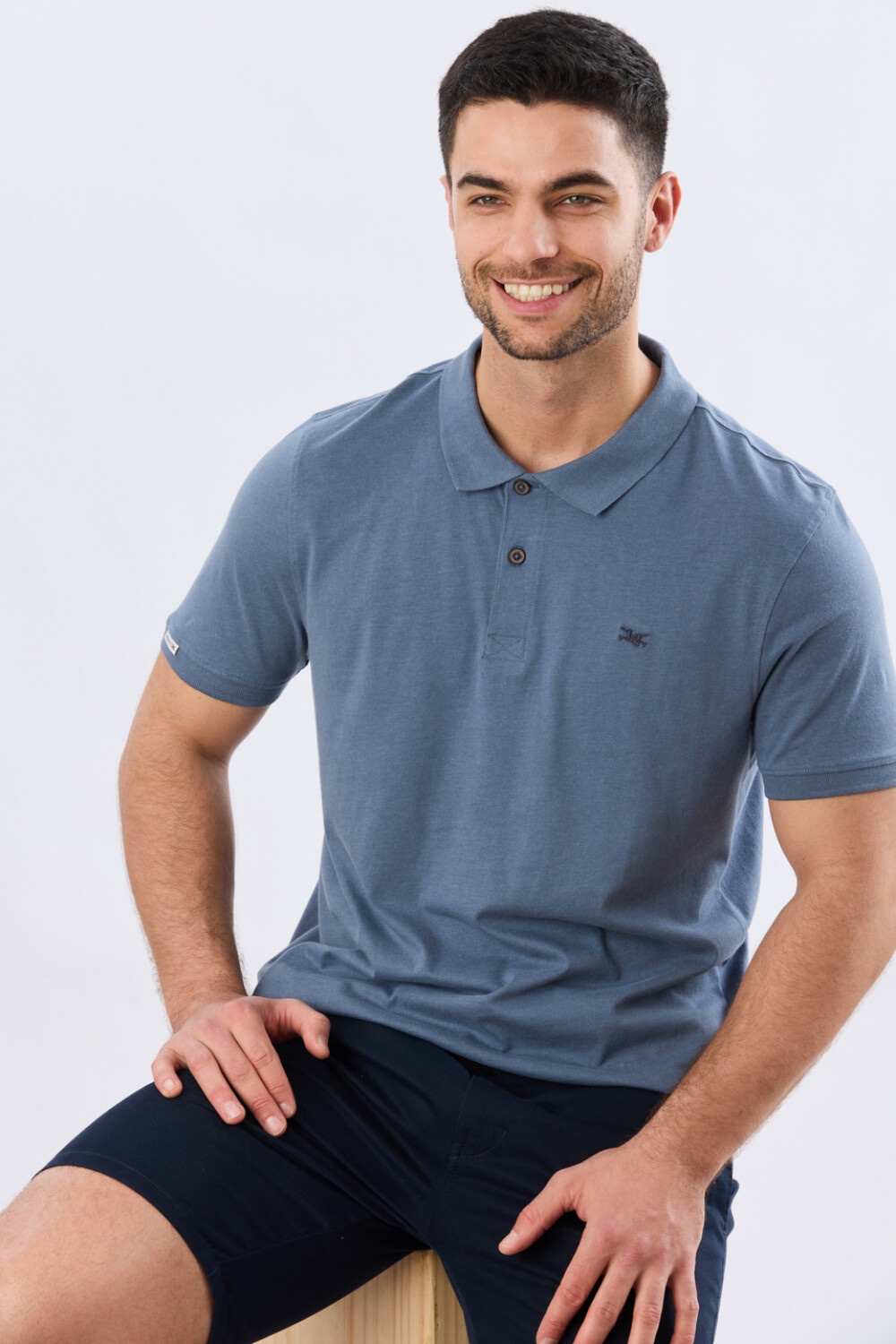 REMERA POLO LISA JERSEY Piedra