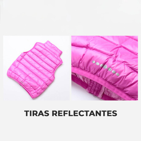 Chaleco Inflado Liviano Uzspace Niño Fácil Guardado Rosa