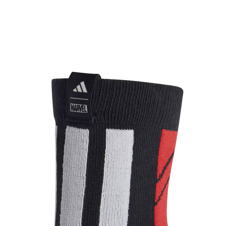 Medias Infantiles Adidas Marvel Spider Man 3 Pares Rojo - Negro - Blanco