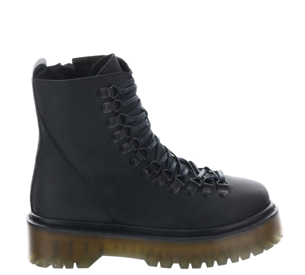 Bota PIXIES acordonada con plataforma Black