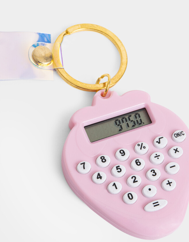 Llavero Lúdico Llavero Con Calculadora "berry" - Rosa Claro