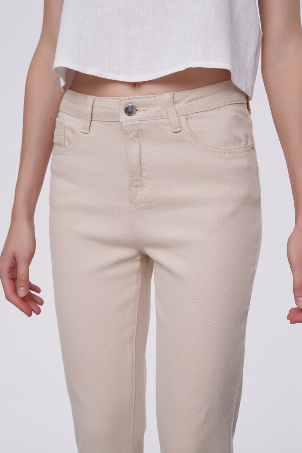 Pantalon Calendre Beige Claro