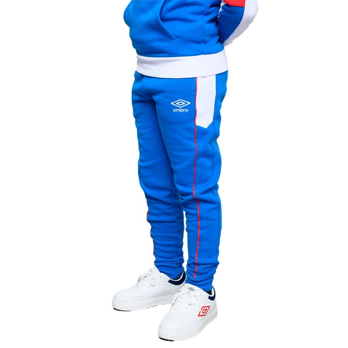 Pantalón Umbro Urban de Niños - NU243023 - Azul Francia-blanco 