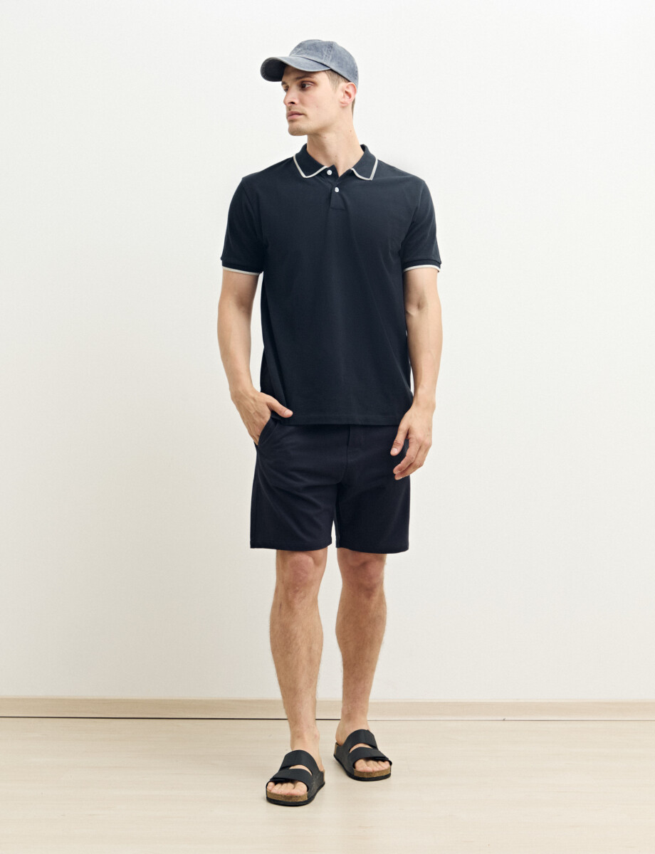 520976 REMERA HARRINGTON LABEL Azul Oscuro