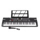 Teclado Musical Órgano Piano 61 Teclas Negro
