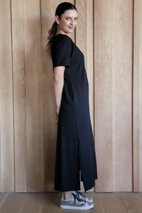 Vestido hibisco Negro