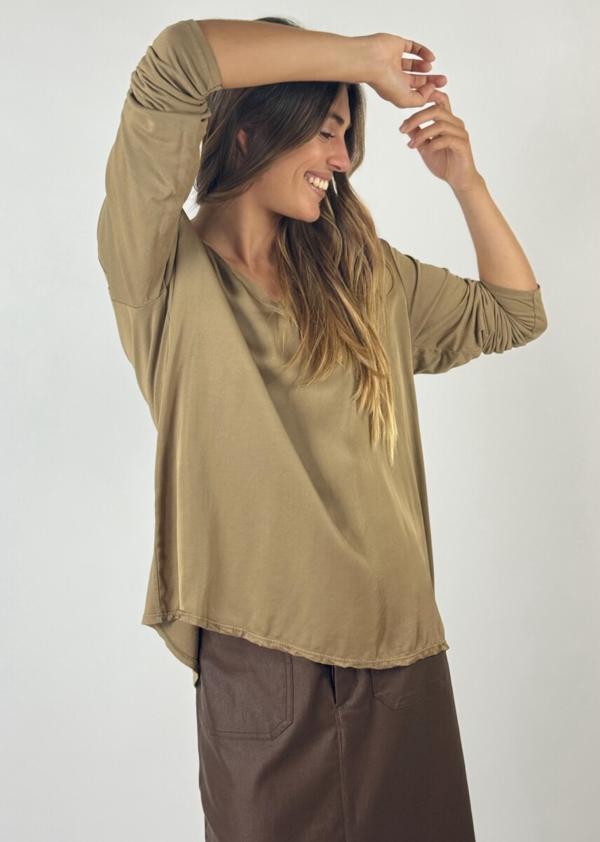 BLUSA GAIA - TOSTADO 