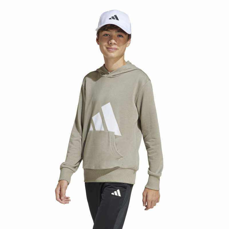 Canguro Infantil Adidas Essentials Jrs Beige Oscuro - Blanco