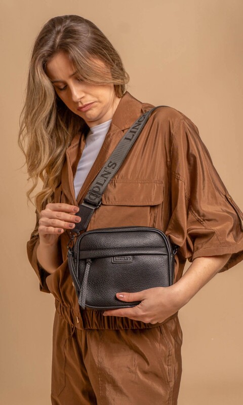 BANDOLERA MORRAL PALMA NEGRO