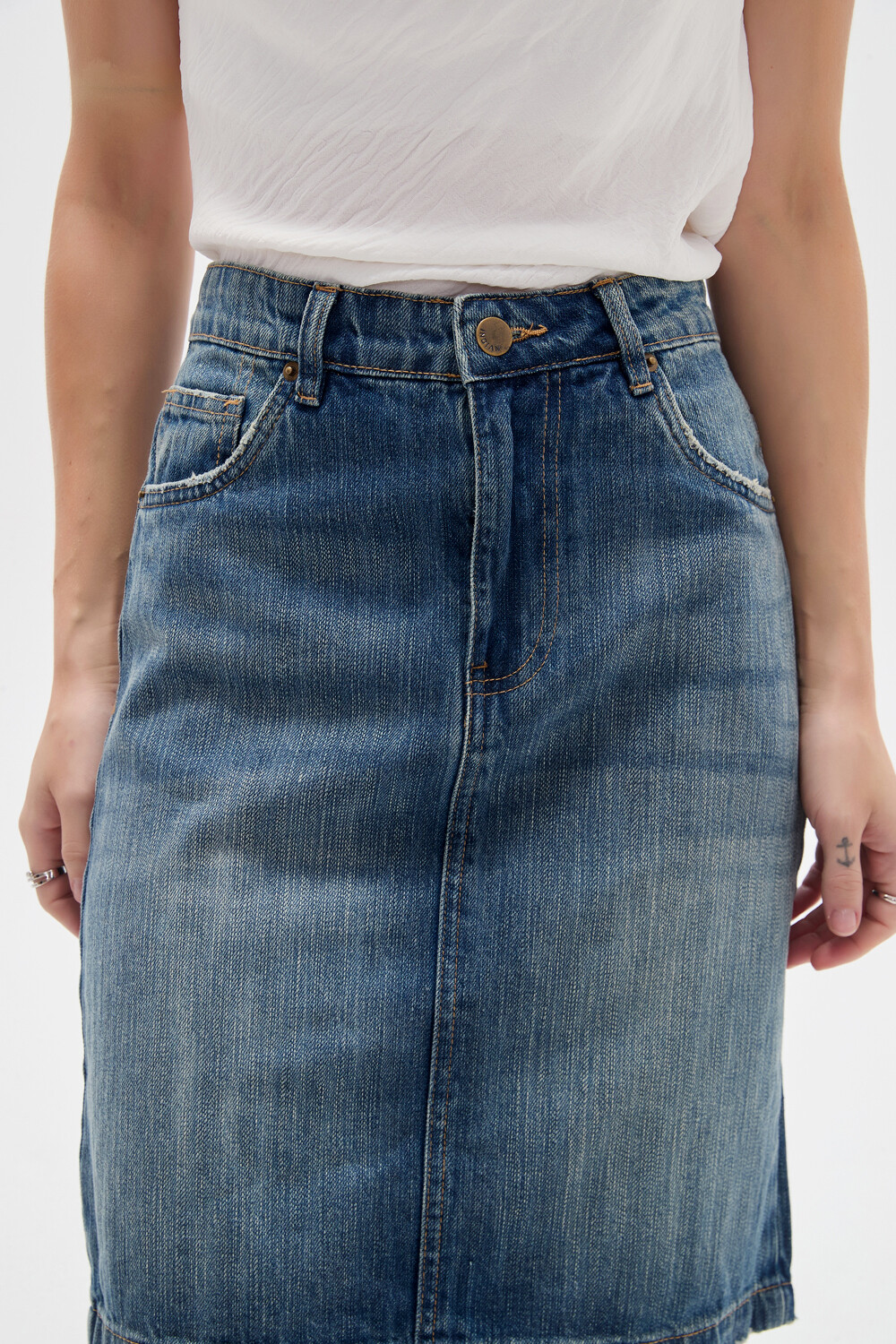 Falda Bumae Azul Grisaceo