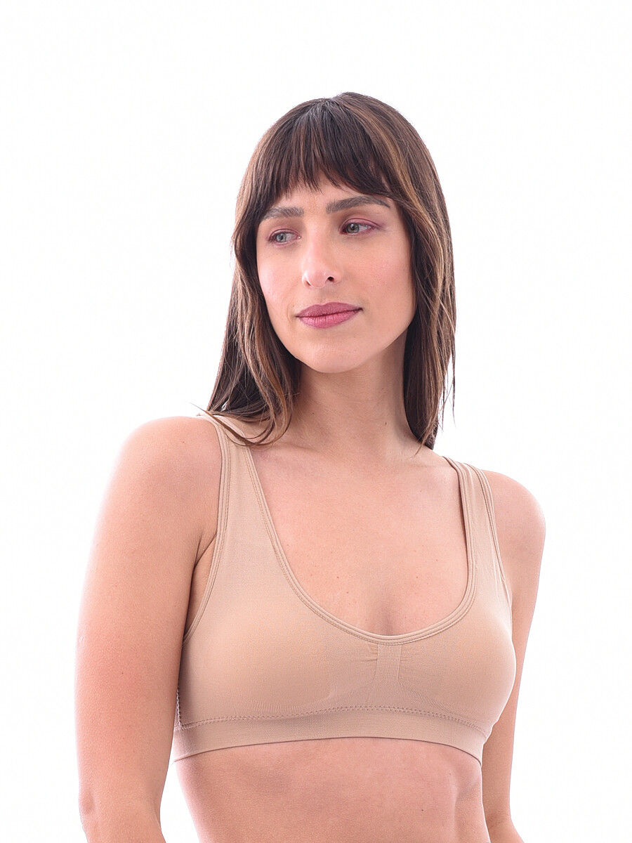 TOP BRETEL ANCHO SEAMLESS - NUDE 