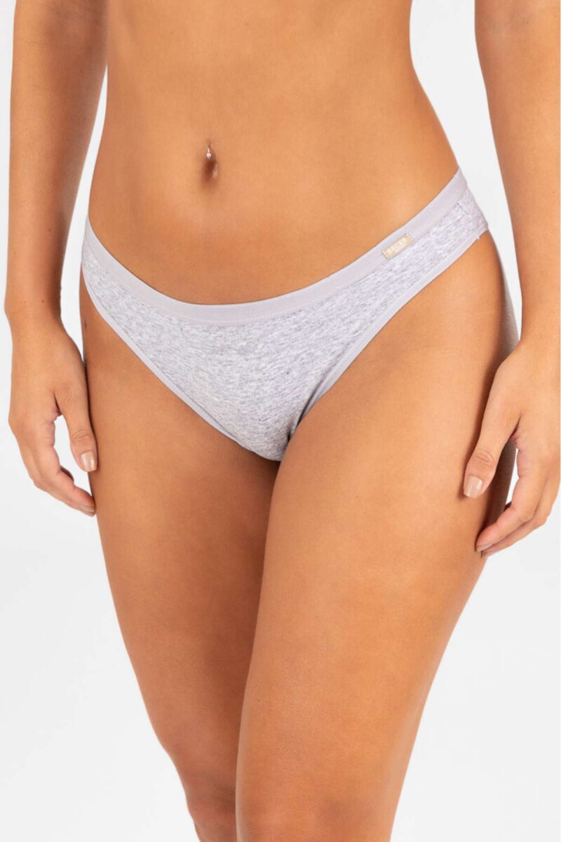 Bikini alta cotton - Gris melange 