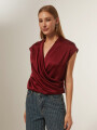 Blusa Lujane Bordeaux Oscuro