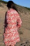 Camisa Cala Block Print Roja