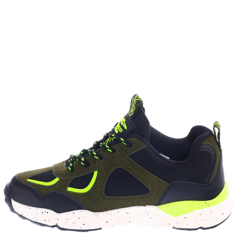 Championes de Niño Croco Kids HARY acordonado Verde Oliva