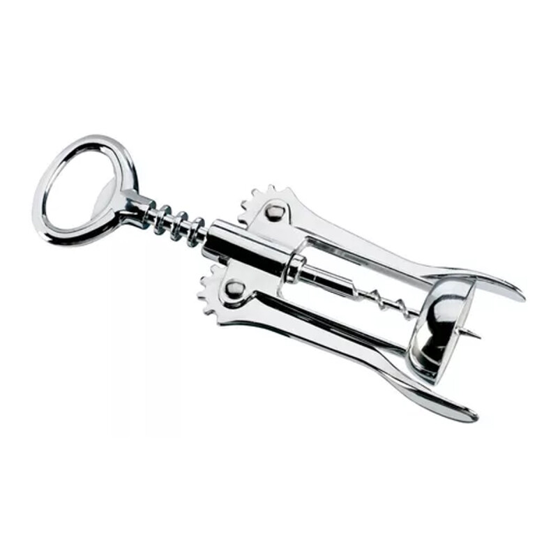 Sacacorchos destapador doble palanca 16,7 cm PLATEADO
