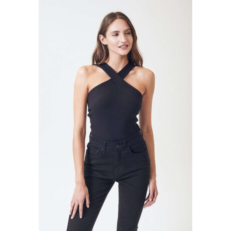 Top Cruzado Negro