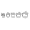 Jgo. de Cortantes borde filo liso 5 pzas. en acero inox F/DCS-05F Jgo. de Cortantes borde filo liso 5 pzas. en acero inox F/DCS-05F