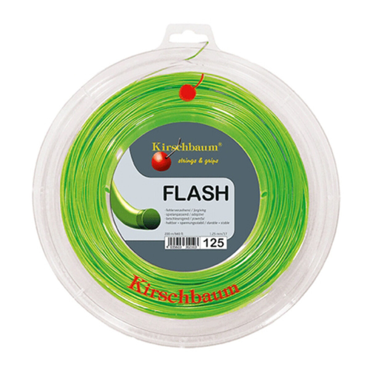 Rollo De Encordado Para Raqueta De Tenis Kirschbaum Flash 1.25 mm - Verde 