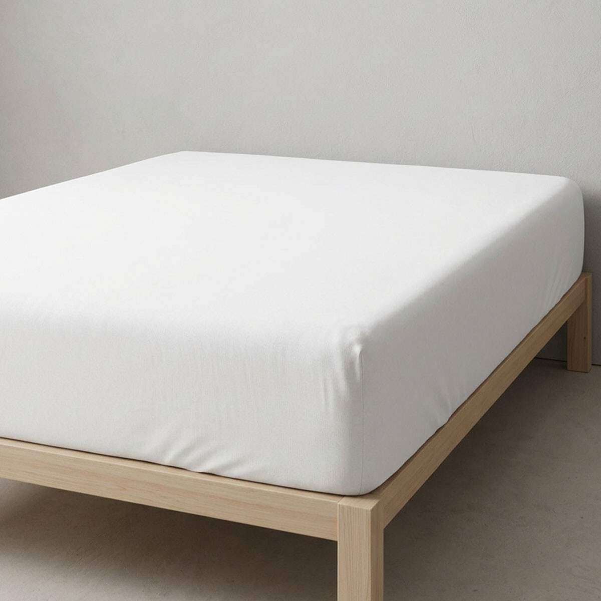 Sábana Ajustable Queen Size Bukara Kanguro 100% Microfibra - BLANCO 