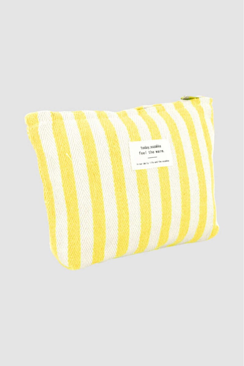 Pouch de playa rayas - Amarillo 