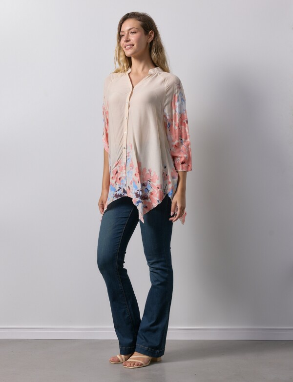 Blusa Printed BEIGE/MULTI