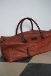 Honey Weekender Bag Caramel Red Zip