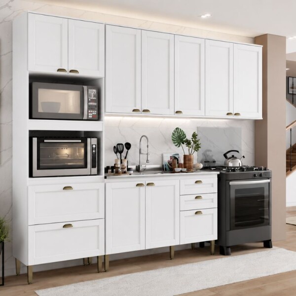 COCINA MODULADA 2,70 MT BLANCA - CLASSY COCINA MODULADA 2,70 MT BLANCA - CLASSY