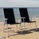 Set X 2 Sillas Altas Conforto Sannet Aluminio NEGRO