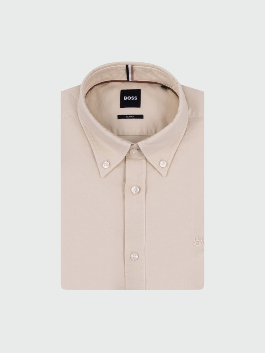 BOSS - Camisa Slim Fit Oxford 