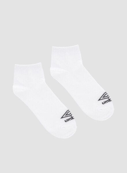 Media corta lisa individual umbro Blanco