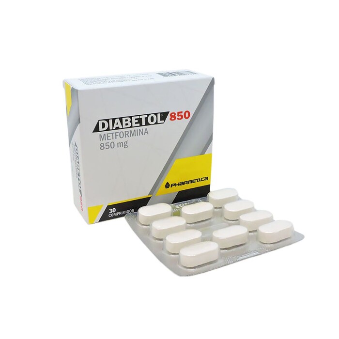 DIABETOL 850 MG. CJ X 30 COMPRIMIDOS única