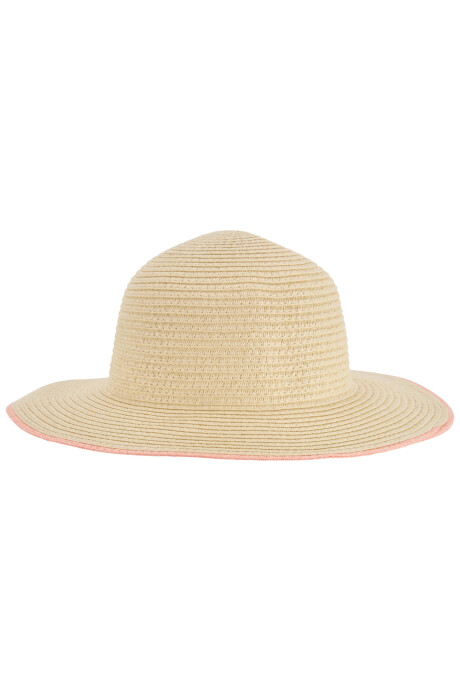 Sombrero de paja con ala flexible Sin color