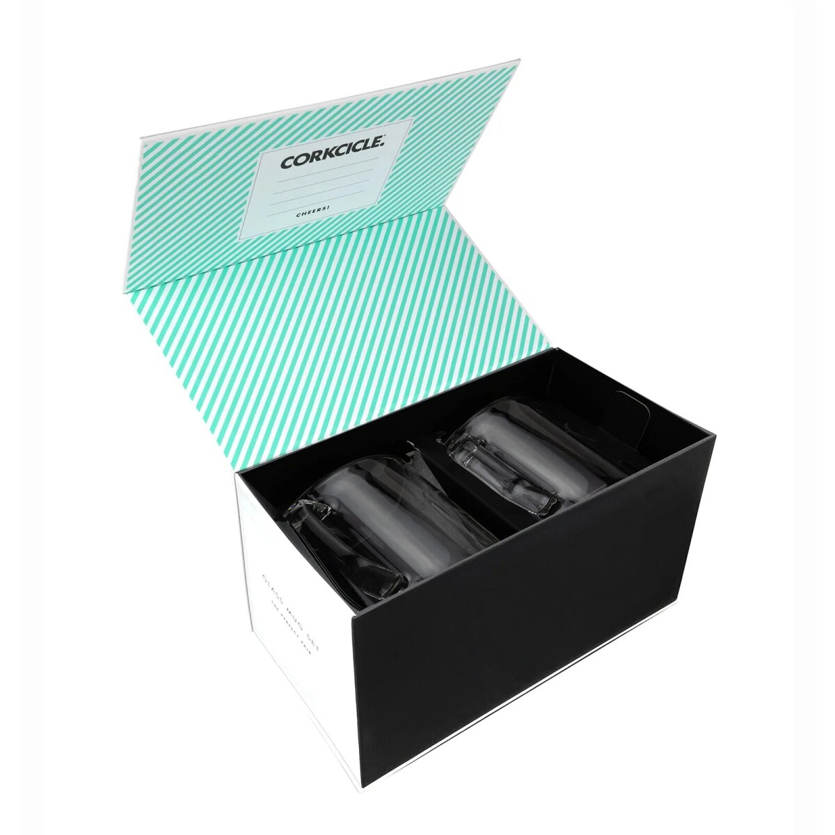 CORKCICLE DOUBLE PACK GLASS MUGS 