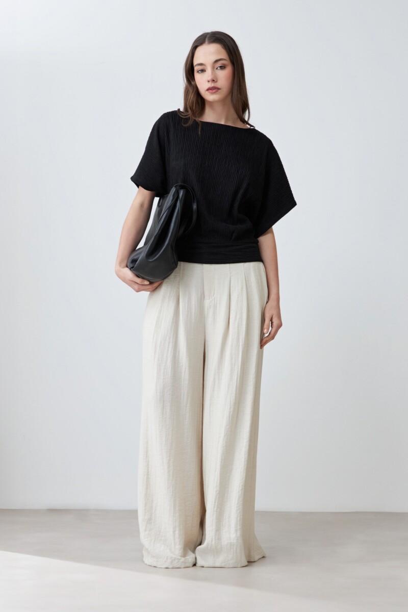 Blusa amasada - negro 